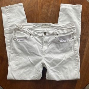 FP High Waisted White Skinny Jeans